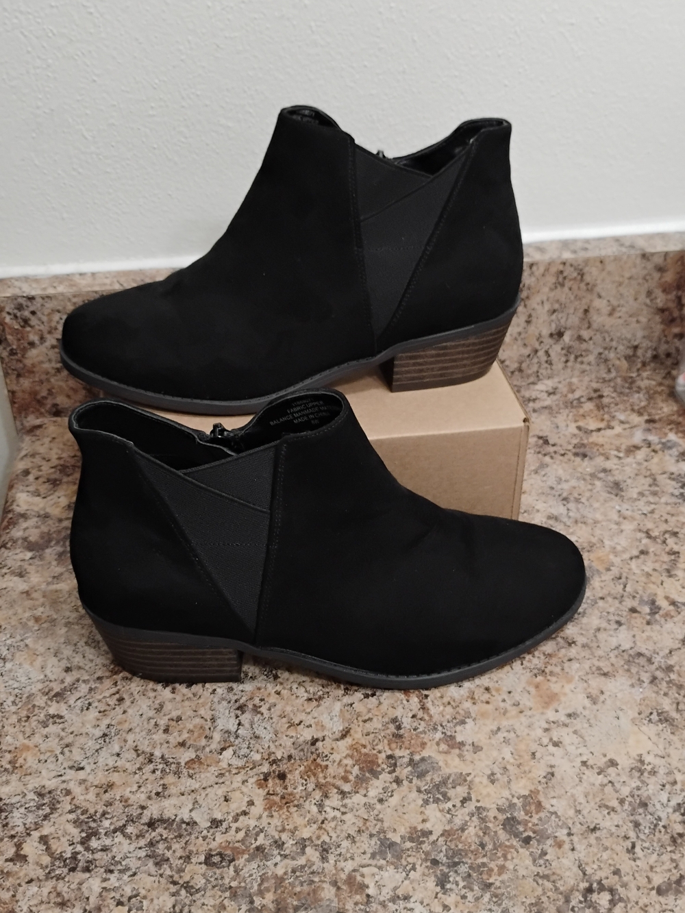 TORRID Booties Women’s Black Suede Ankle Booties - Classic Side Zip